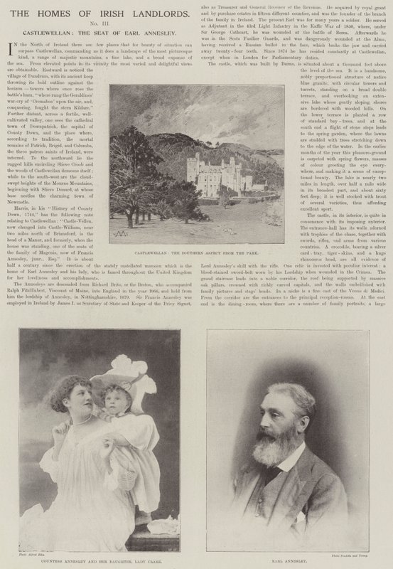 Castlewellan, säte för Earl Annesley av Charles Auguste Loye