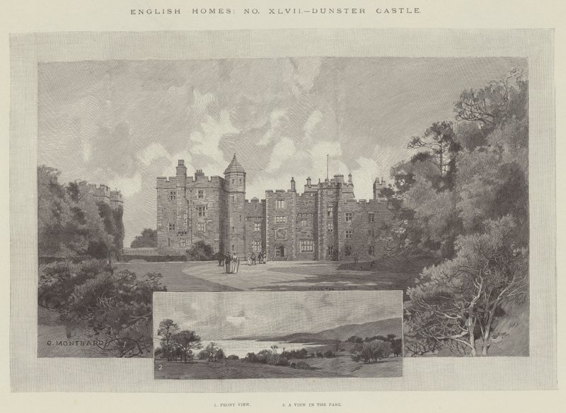 Dunster slott av Charles Auguste Loye
