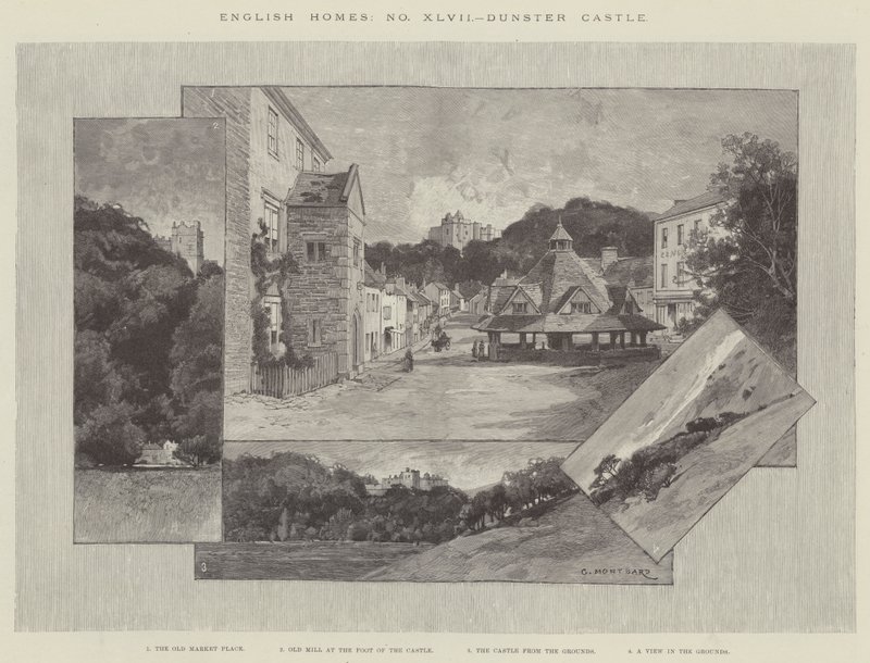 Dunster slott av Charles Auguste Loye