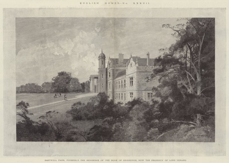 Eastwell Park, tidigare bostad för hertigen av Edinburgh, nu Lord Gerards egendom av Charles Auguste Loye