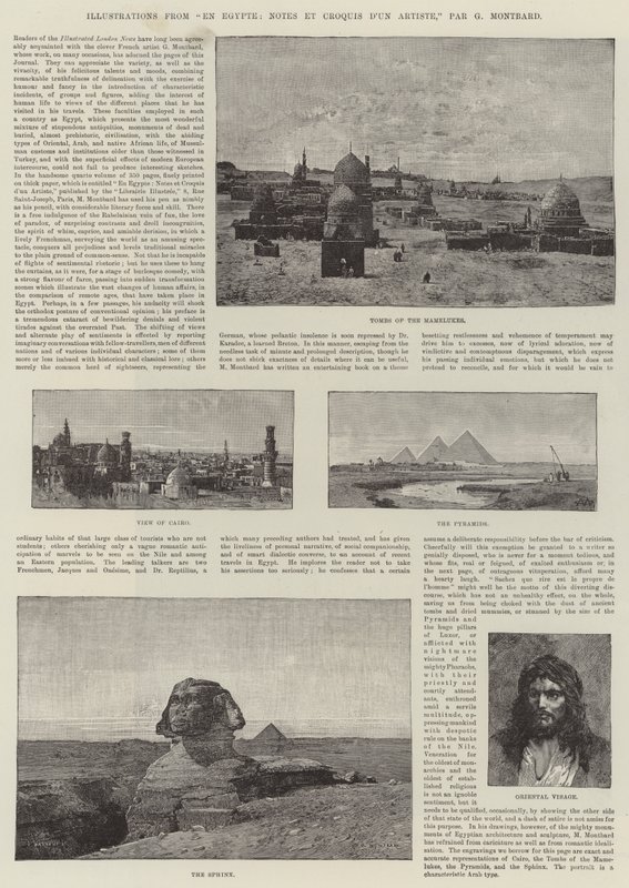 Illustrationer från In Egypt, anteckningar och skisser av en konstnär av Charles Auguste Loye