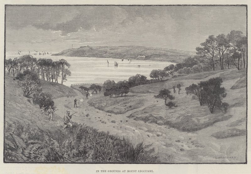 På marken vid Mount Edgcumbe av Charles Auguste Loye