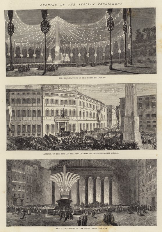 Öppnande av det italienska parlamentet av Charles Auguste Loye