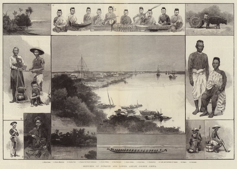Skisser från Tonquin och Lower Annam, Cochin Kina av Charles Auguste Loye