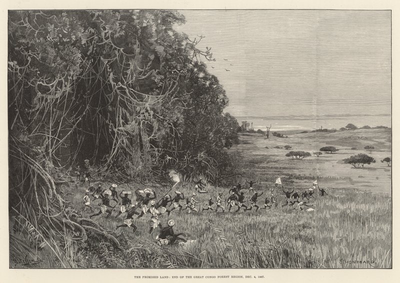 Stanleys Emin Pasha Relief Expedition av Charles Auguste Loye
