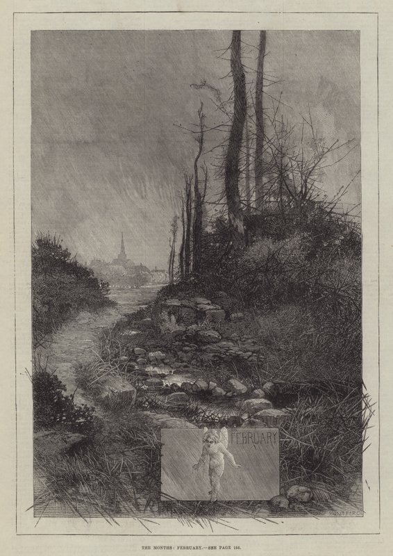 Månaderna, februari av Charles Auguste Loye
