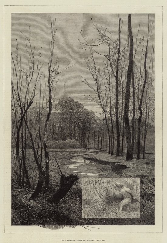 Månaderna, november av Charles Auguste Loye