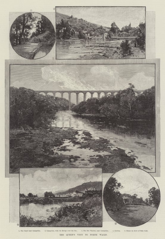 Drottningens besök i norra Wales av Charles Auguste Loye