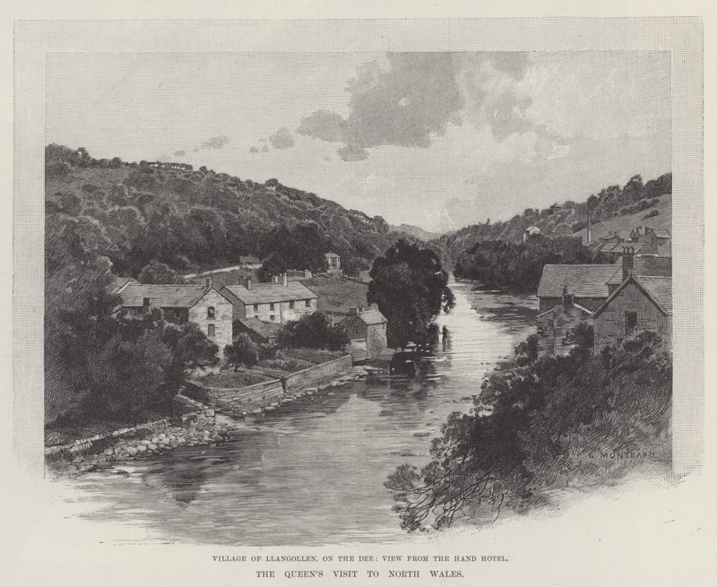 Drottningens besök i norra Wales av Charles Auguste Loye