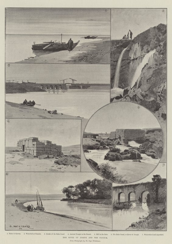 Josefs flod och Fayoum av Charles Auguste Loye