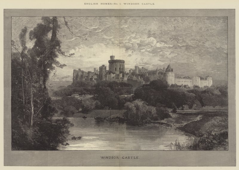 Windsor Castle av Charles Auguste Loye
