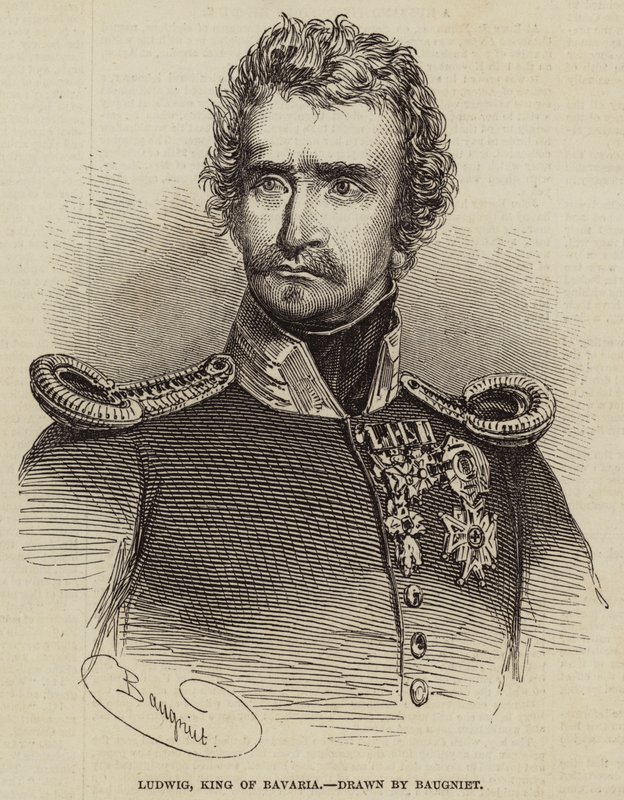 Ludwig, kung av Bayern av Charles Baugniet