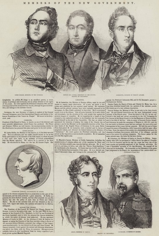 Medlemmar av den nya regeringen av Charles Baugniet