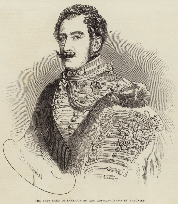 Den framlidne hertigen av Saxe-Coburg och Gotha av Charles Baugniet