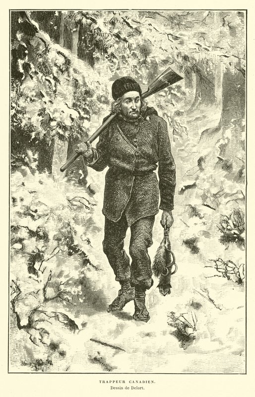 Kanadensisk fångare av Charles Edouard Delort
