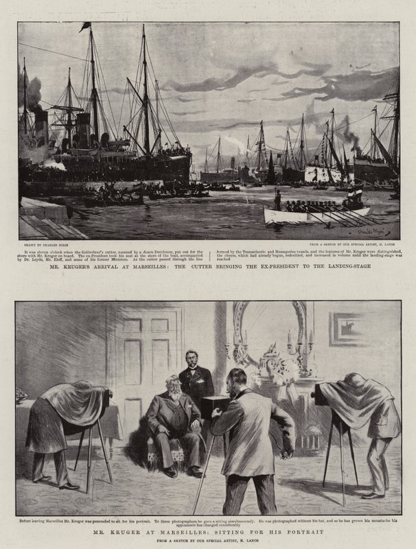 Krugers ankomst till Marseille av Charles Edward Dixon