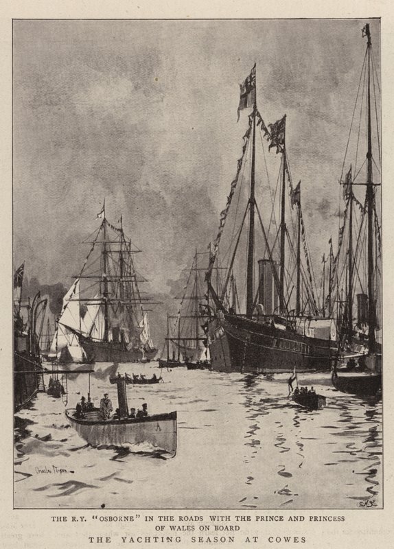 Yachtsäsongen på Cowes av Charles Edward Dixon