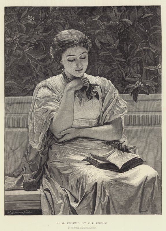 Flickläsning av Charles Edward Perugini