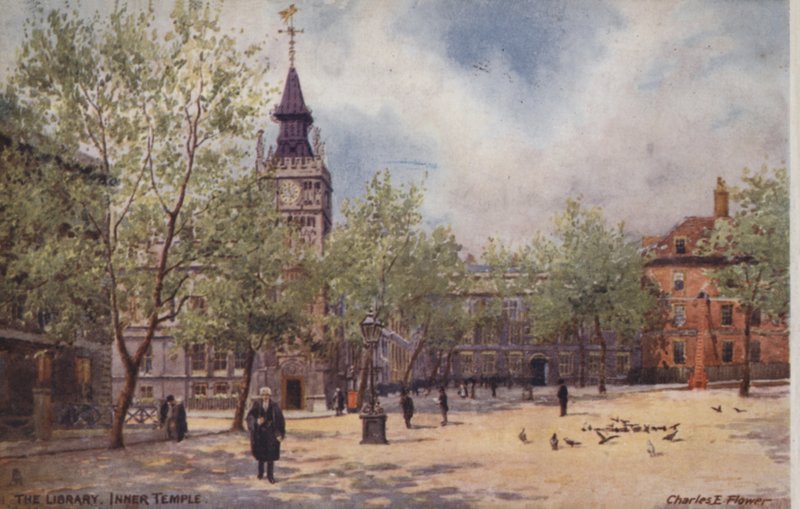Biblioteket, inre templet av Charles Edwin Flower