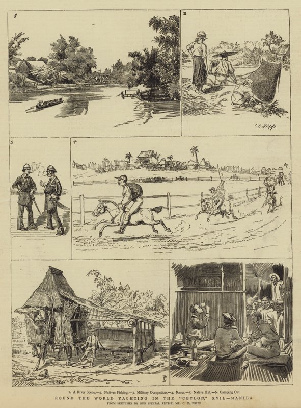 Segling runt jorden med Ceylon, XVII, Manila av Charles Edwin Fripp