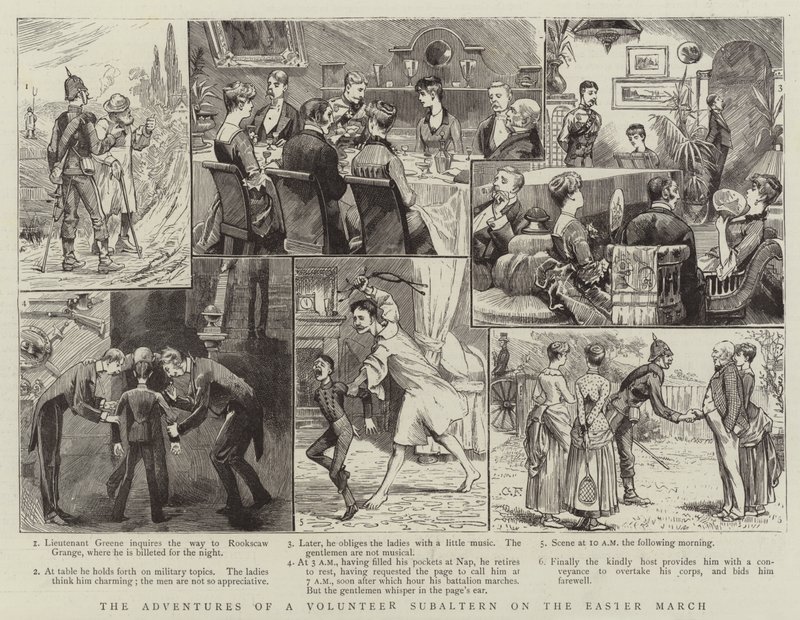 The Adventures of a Volunteer Subaltern på påskmarschen av Charles Edwin Fripp