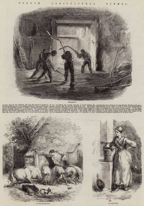 Franska jordbruksscener av Charles Emile Jacque