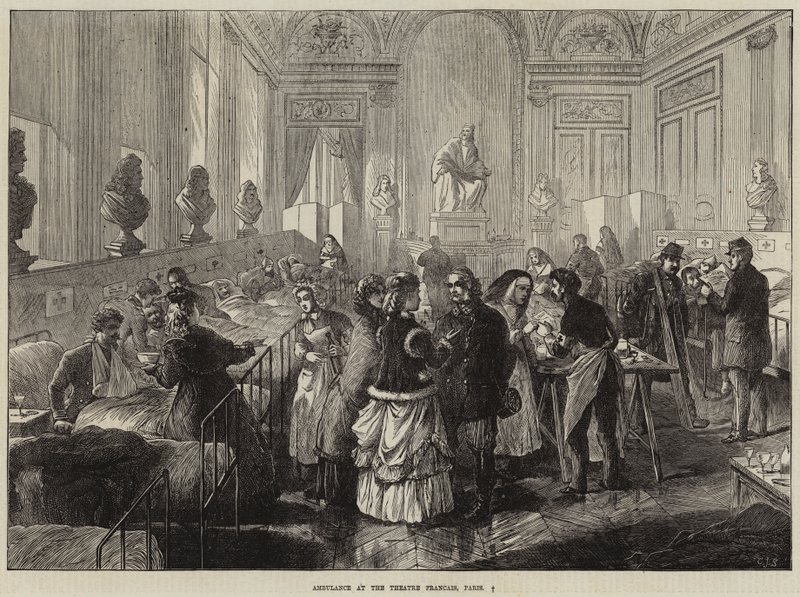 Ambulans på Theatre Francais, Paris av Charles J. Staniland