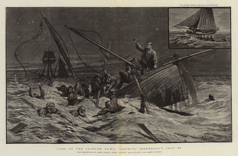 Förlust av Caistor Yawl Zephyr, onsdagen den 22 juli av Charles J. Staniland