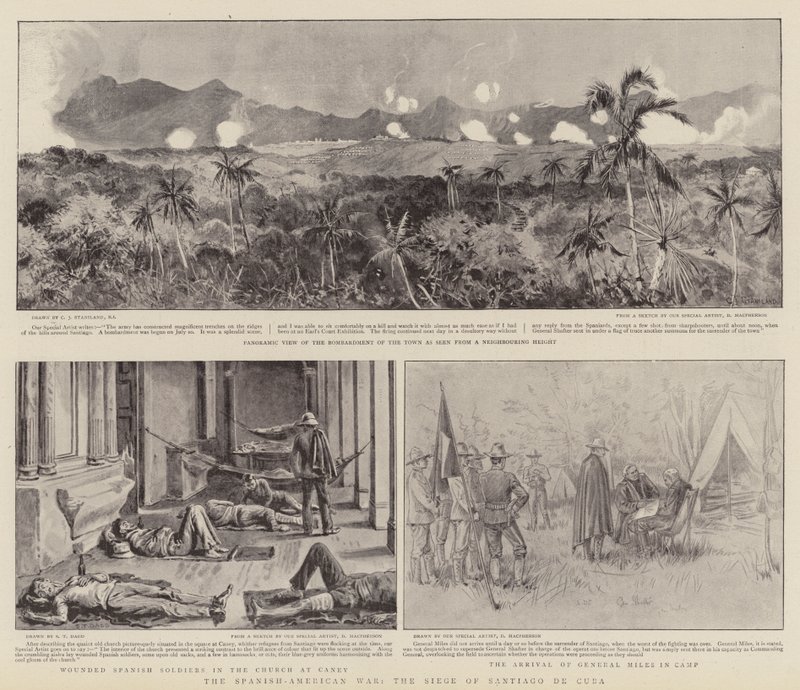 Det spansk-amerikanska kriget, belägringen av Santiago de Cuba av Charles J. Staniland