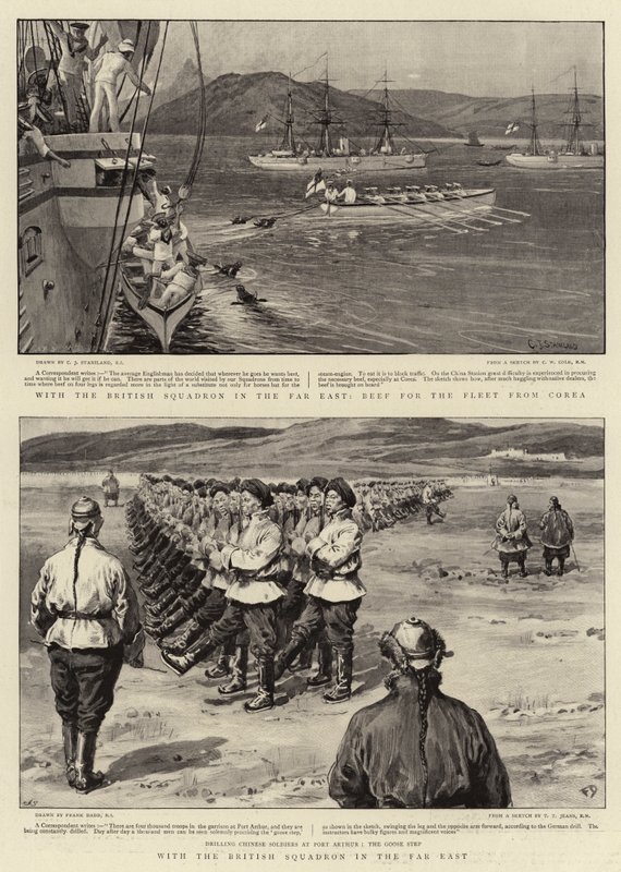 Med den brittiska skvadronen i Fjärran Östern av Charles J. Staniland
