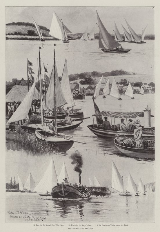 Bourne End Regatta av Charles John de Lacy