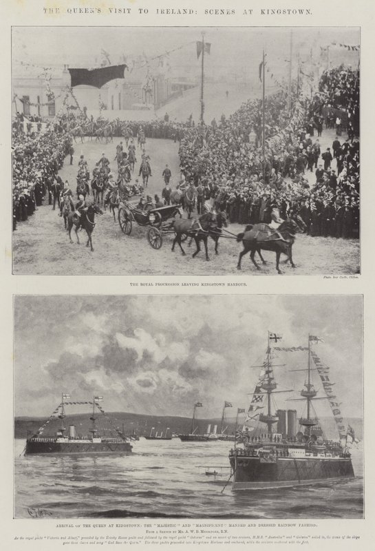 Drottningens besök på Irland, scener i Kingstown av Charles John de Lacy