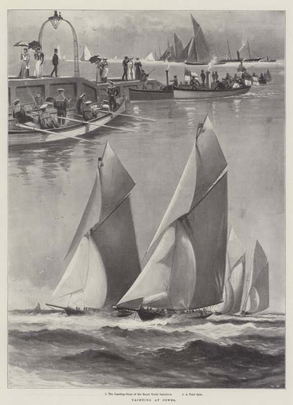 Yachting vid Cowes av Charles John de Lacy
