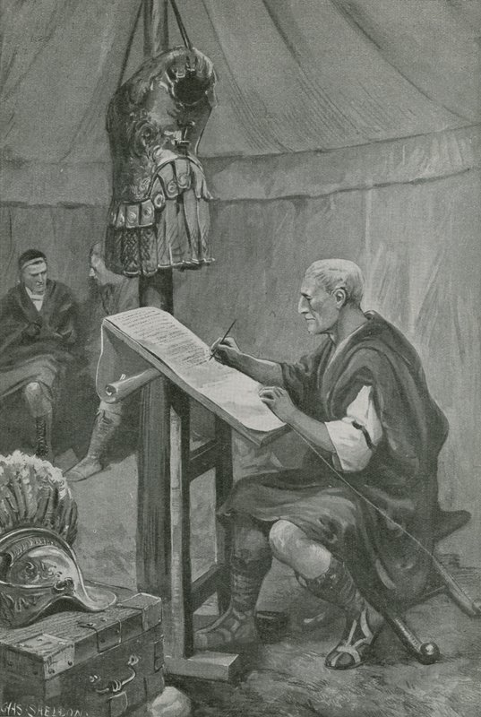 Julius Caesars hyllning till belgarna av Charles Mills Sheldon