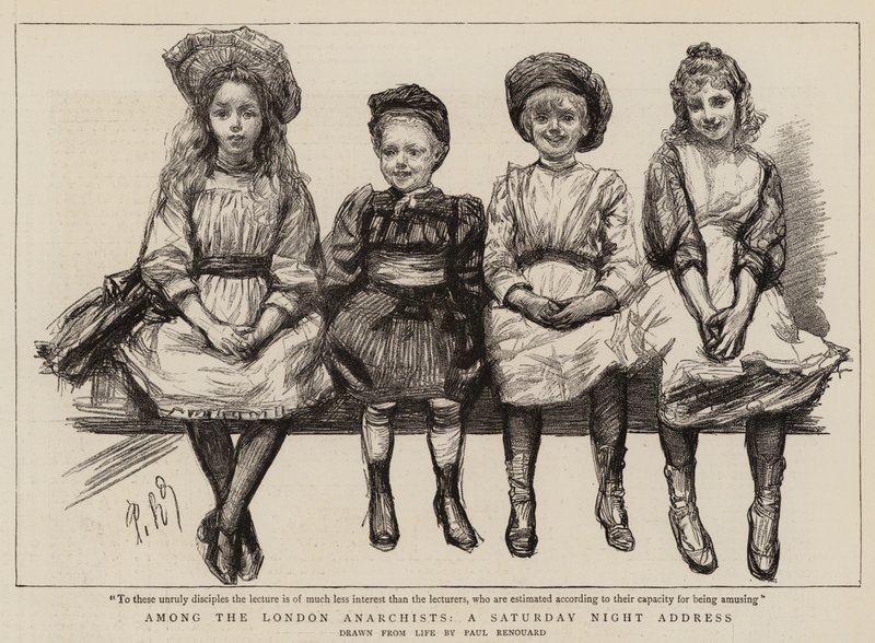 Bland London-anarkisterna, en lördagskväll av Charles Paul Renouard