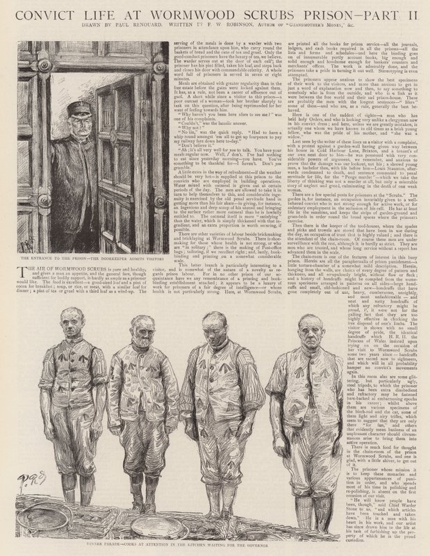 Livet som fånge i Wormwood Scrubs-fängelset av Charles Paul Renouard