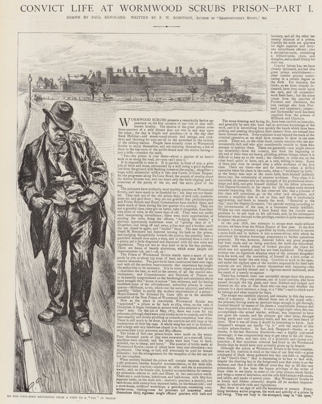 Livet som fånge i Wormwood Scrubs-fängelset av Charles Paul Renouard