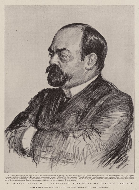 M Joseph Reinach, en framstående anhängare till kapten Dreyfus av Charles Paul Renouard
