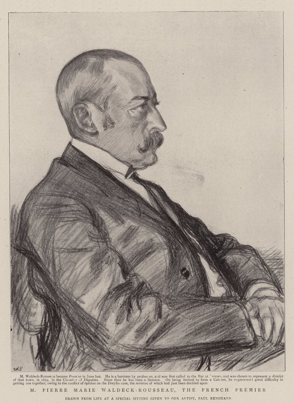 M Pierre Marie Waldeck-Rousseau, Frankrikes premiärminister av Charles Paul Renouard