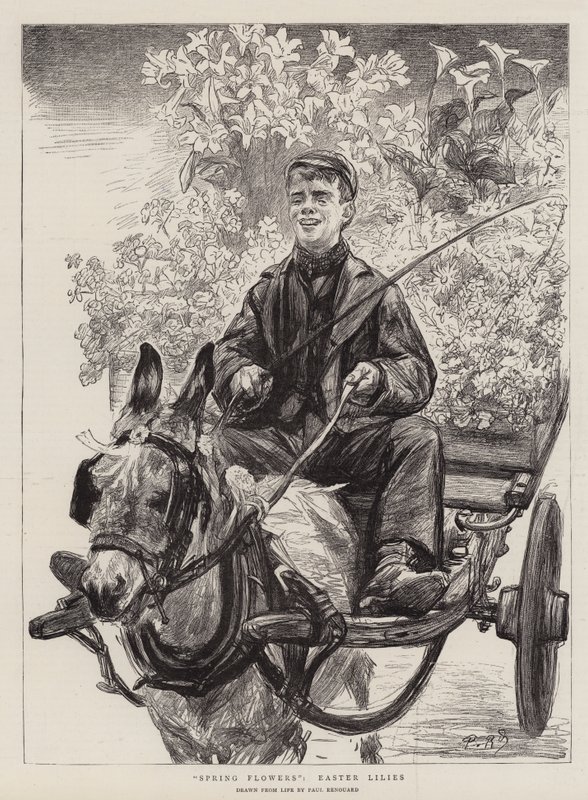 Vårblommor, påskliljor av Charles Paul Renouard