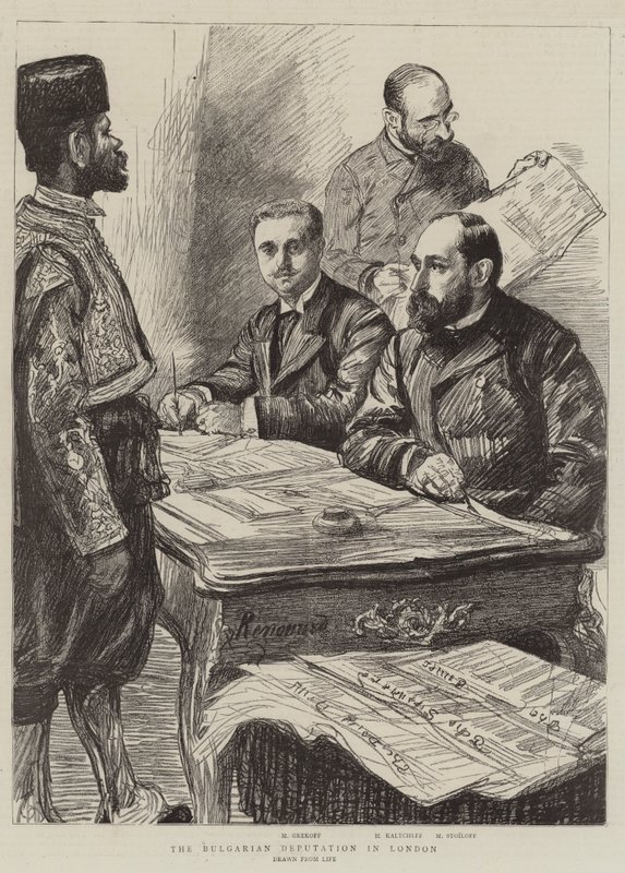 Den bulgariska deputationen i London av Charles Paul Renouard