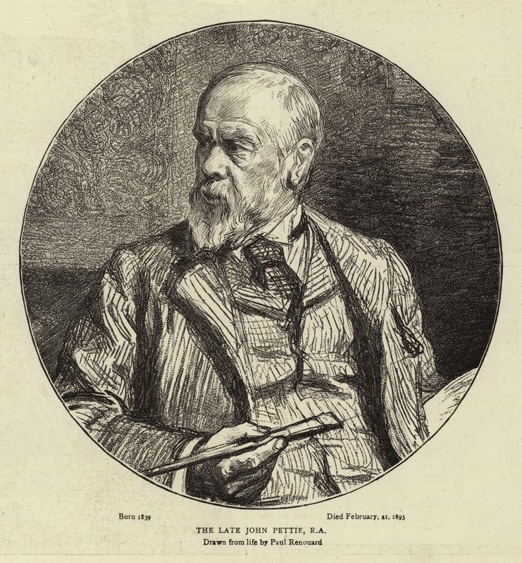 Den avlidne John Pettie, RA av Charles Paul Renouard