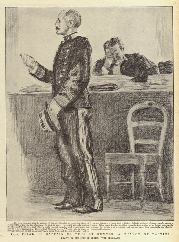 Rättegången mot kapten Dreyfus i Rennes, en förändring av taktik av Charles Paul Renouard