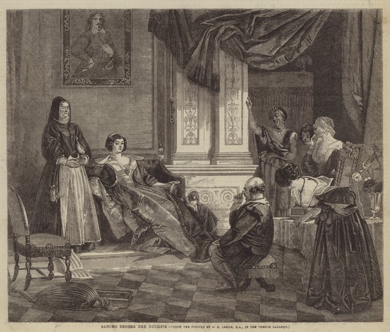 Sancho före hertiginnan av Charles Robert Leslie