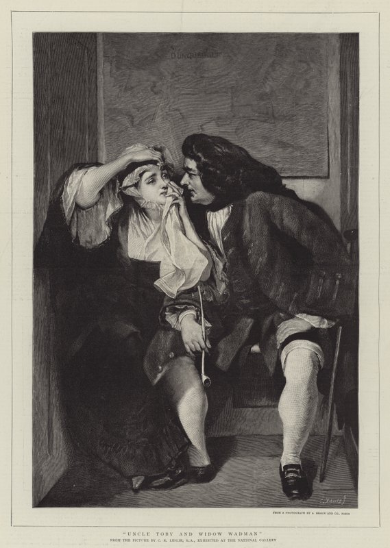 Farbror Toby och änkan Wadman av Charles Robert Leslie
