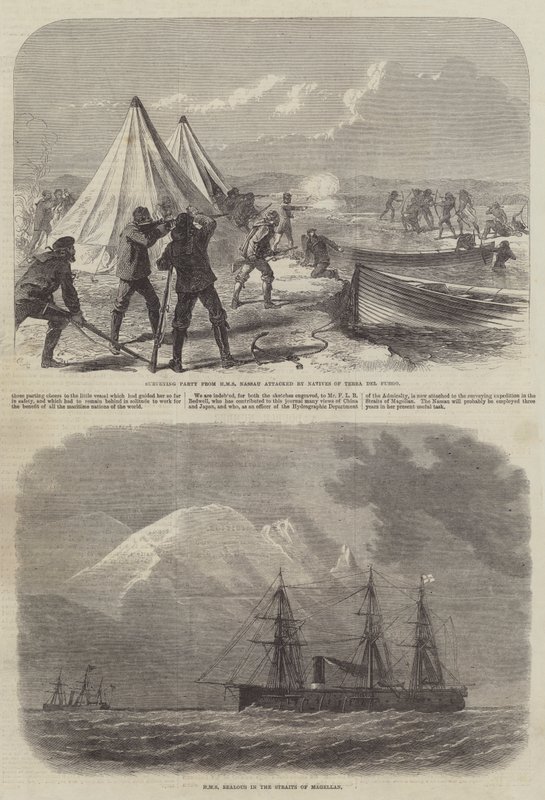 En lantmäterifest i Tierra del Fuego av Sir John Charles Robinson