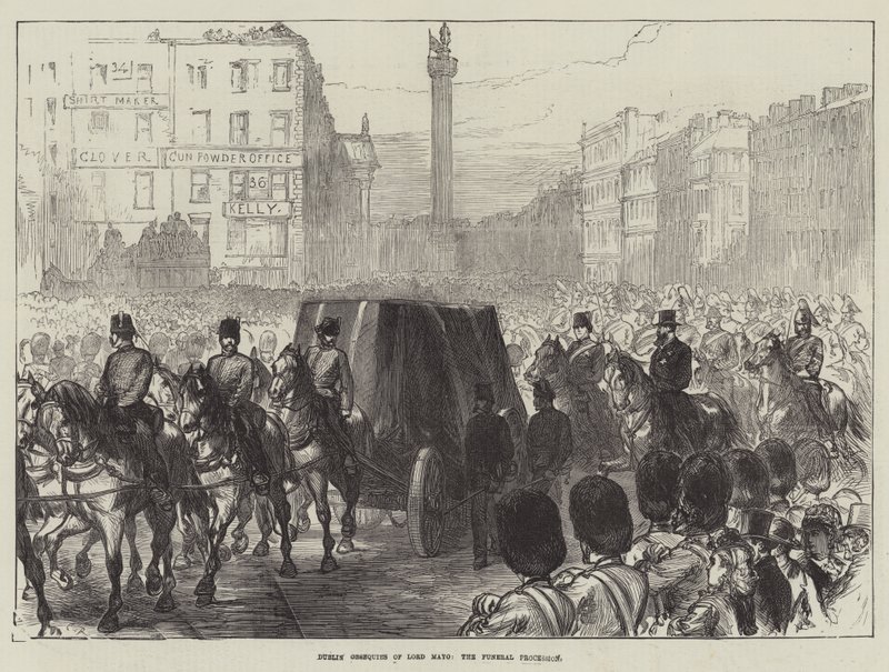 Dublin Obsequies of Lord Mayo, begravningsprocessen av Sir John Charles Robinson