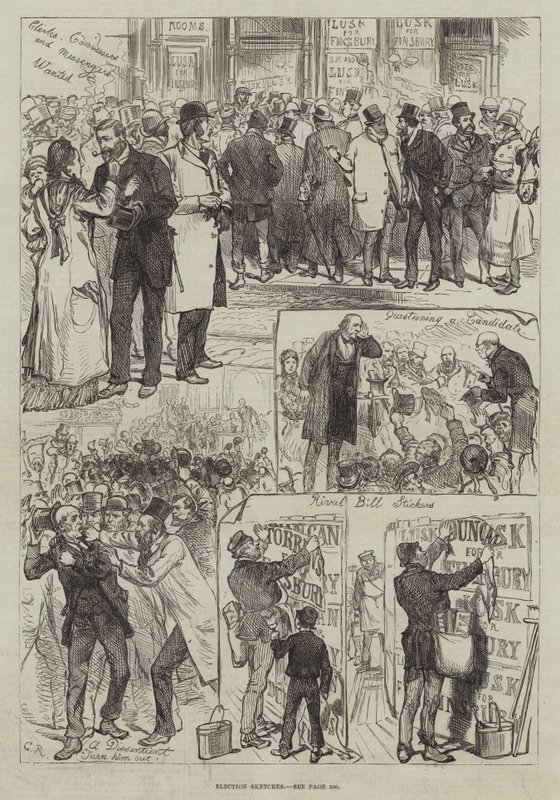 Valskisser av Sir John Charles Robinson
