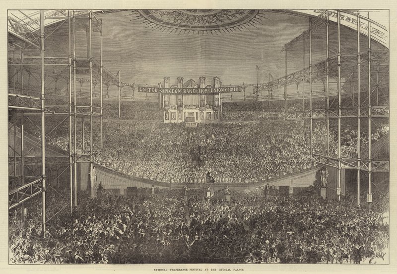 Nationella temperancefestivalen i Crystal Palace av Sir John Charles Robinson