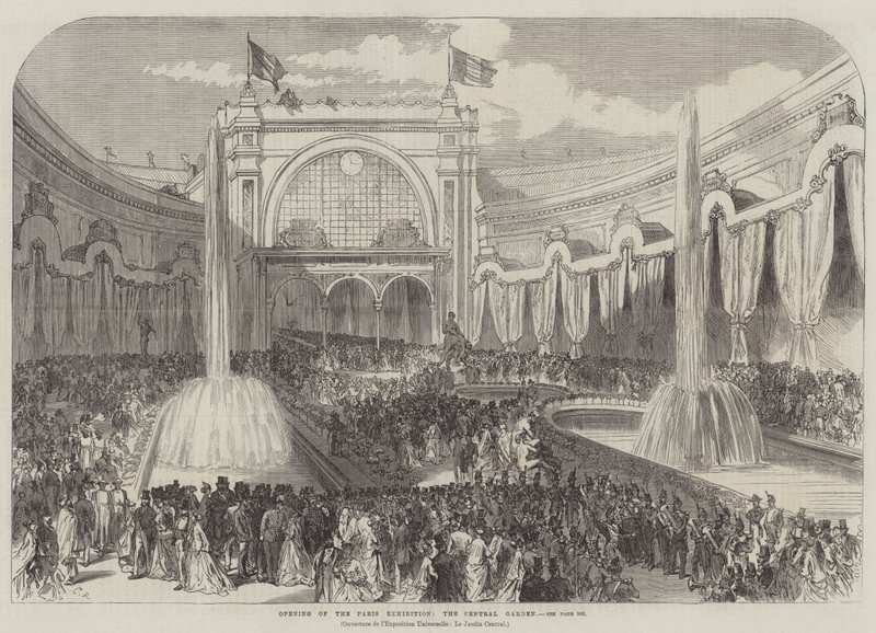 Invigning av Parisutställningen, Central Garden av Sir John Charles Robinson